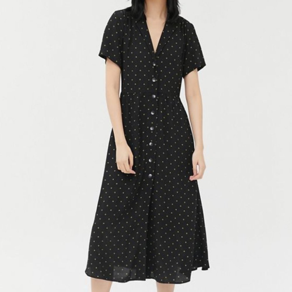 UO Mila Midi Shirt Dress - SZ M